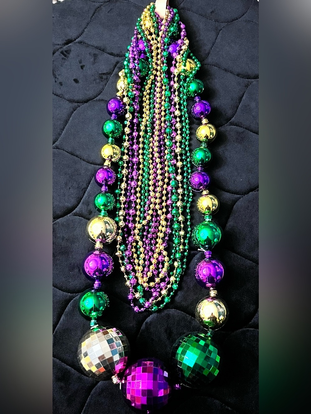10 Pack Large Mardi Gras Beads